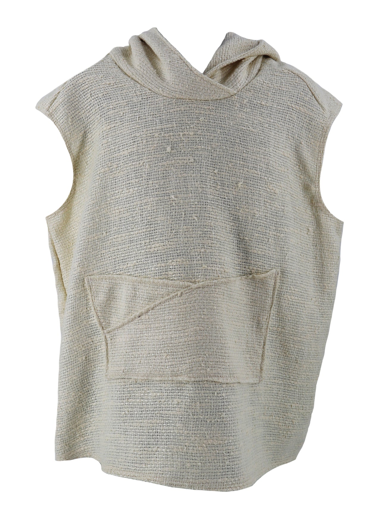HOODED TANK, JUTE LINEN